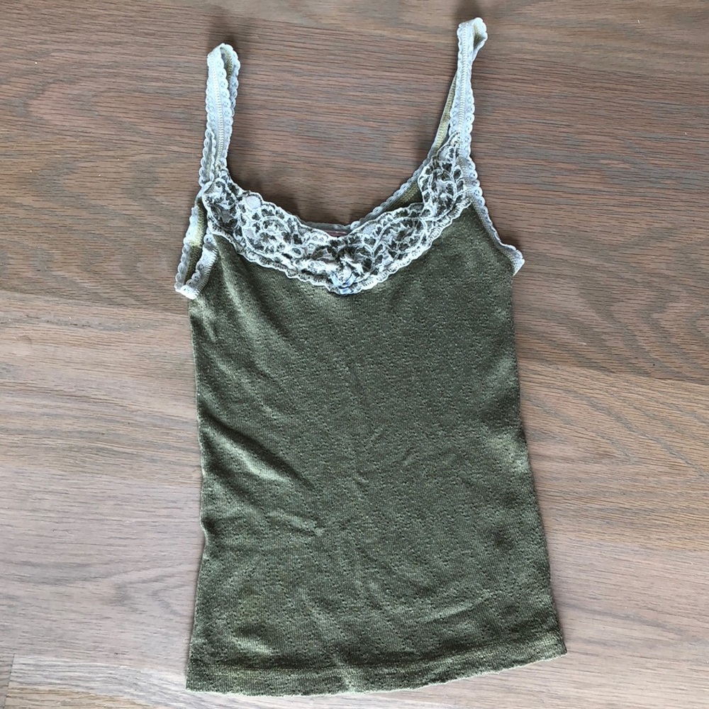 Camisole top with lace